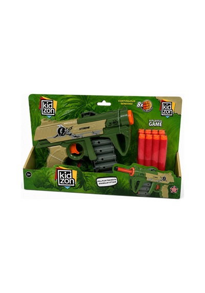 8 Dart Mermili Sünger Mermi Atan Oyuncak Tabanca Revolver Modeli 3+ Yaş