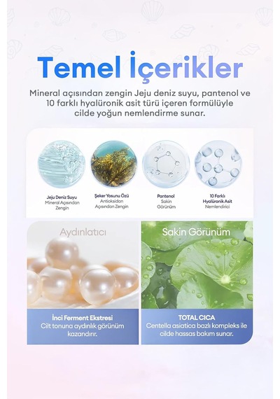 Nemlendirici, İnci Işıltılı, Hafif Yapılı Güneş Kremi Aqua Shell Sun Cream Spf50+ Pa++++