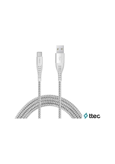2dkx02cg Extremecable Ekstra Dayanıklı Type C Şarj Kablosu 150cm Gümüş