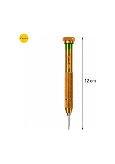 0.6 Mm Y Uç Profesyonel Metal Hassas Tornavida - Telefon, Saat, Gözlük Ve İphone Tamir Tornavidası 12 Cm
