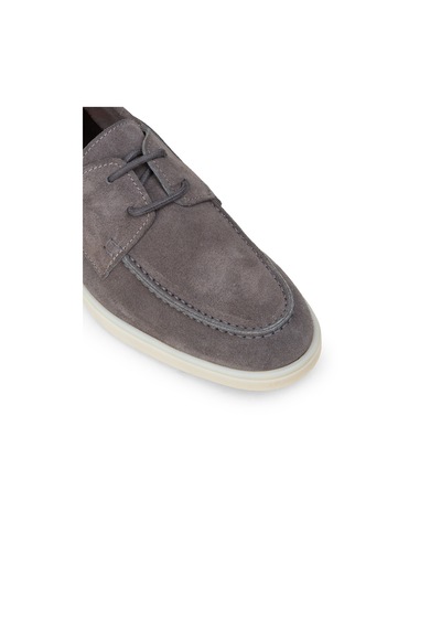 Deery Erkek Hakiki Süet Gri Günlük Ayakkabı - 02029mgrıc01