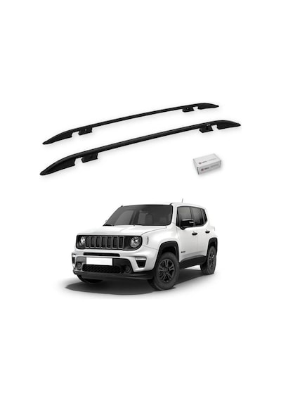 Turtle Jeep Renegade Bu 2015-2025 Tavan Çıtası Crown Siyah
