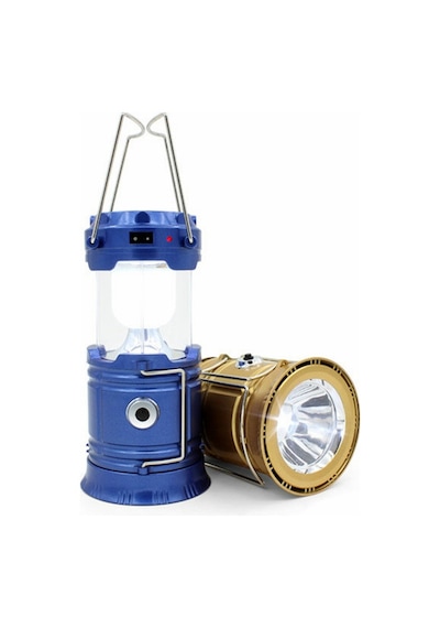 Solar Güneş Enerjili Şarjlı Led Kamp Feneri Lamba Usb Bronz