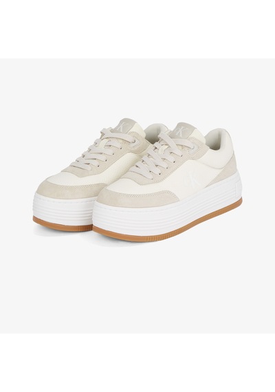 Calvin Klein Bold Flatf Low Lace Tumb Kadın Krem Sneakerdüzyw0yw01797