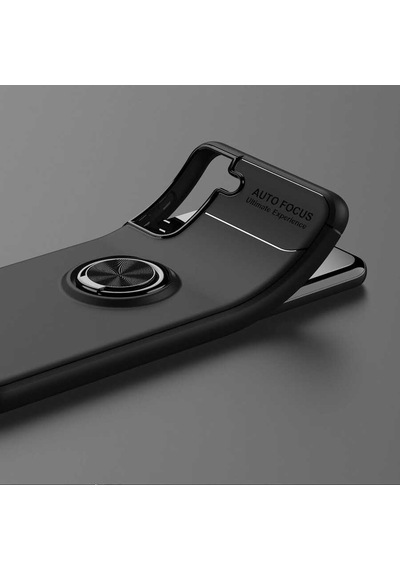 Galaxy S21 Plus Kılıf Zore Ravel Silikon Kapak Siyah