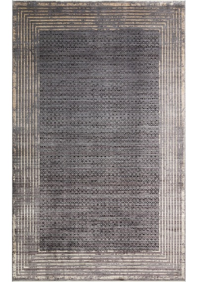 Hoom Rugs Bomonti Mhl 01 Antrasit Gold Viskon & Akrilik Modern Salon Halısı Antrasit - Gold
