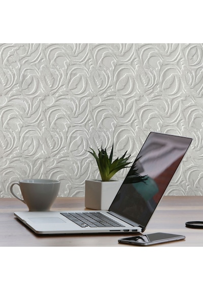 Tink 3d Kendinden Yapışkanlı Akustik Keçe Panel Modern Desenli 52x98 Cm 10 Adet 5 M² Beyaz