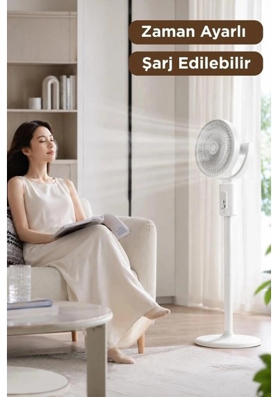 Premium Torima F1 Air Fan Beyaz Kumandalı Yarlanabilir Vantilatör Alternatif Seyahat Masa