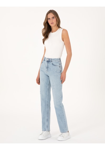 Pierre Cardin Kadın Açık Mavi Pantolon Jean 50308401-vr003 Açık Mavi