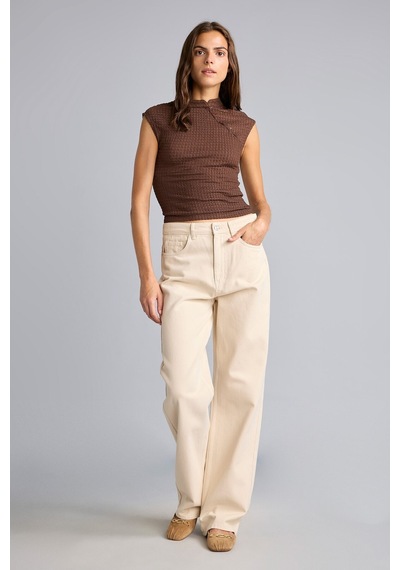 Defacto Straıght Fıt Normal Bel Gabardin Pantolon H0092ax26spbg738 Bej-bg738