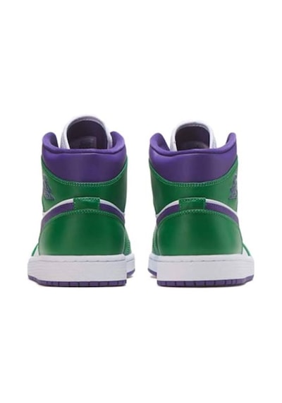 Nike Air Jordan 1 Mid Hulk Basketbol Ayakkabısı Mor - Yeşil