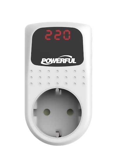 Powerful VP-116 3500W Tekli Akım Koruma Prizi Beyaz
