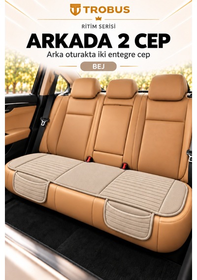 Trobus Ritim Nissan Qashqai 2007-2013 Baby Face 5'li Koltuk Minderi Bej