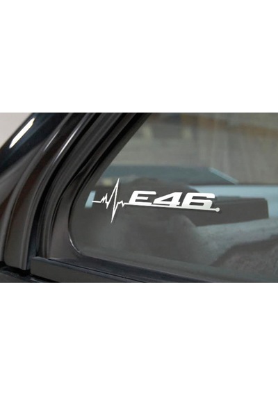 E53 E61 E63 E64 Kelebek Cam Sticker Etiket Yapıştırma 2 Ad