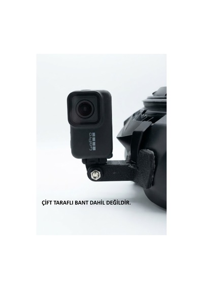 Nolan N60-6 Uyumlu Aksiyon Kamera Aparatı - Kask Çene Bağlantı Aparatı Siyah