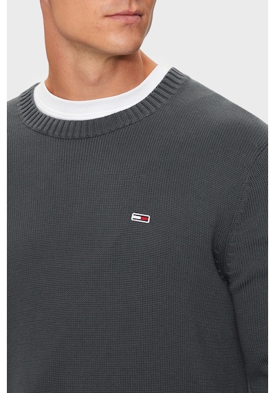 Tommy Jeans Erkek Kazak Dm0dm18370 Pub Koyu Gri Koyu Gri