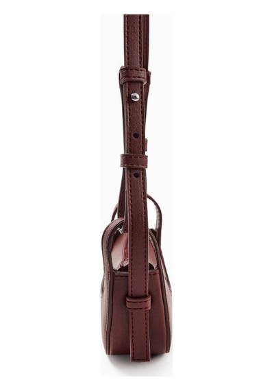 Molene Bordo Oval Formlu Ultra Mini Çanta