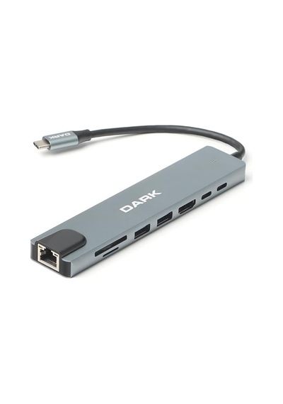 Usb 3,1 Type C 9 İn 1 Ethernet/hdmı/tf Sd Kart Okuyucu/usb 3,0 / Kulaklık Çoklayıcı Dönüştürücü