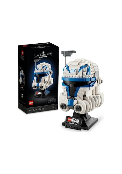 LEGO® Star Wars™ Yüzbaşı Rex™ Kaskı 75349 - Yetişkinler için Koleksiyonluk ve Dekoratif Model Yapım Seti (854 Parça)