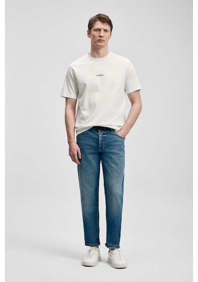 Lufian Marcus Erkek T-shirt 111020322 Ekru