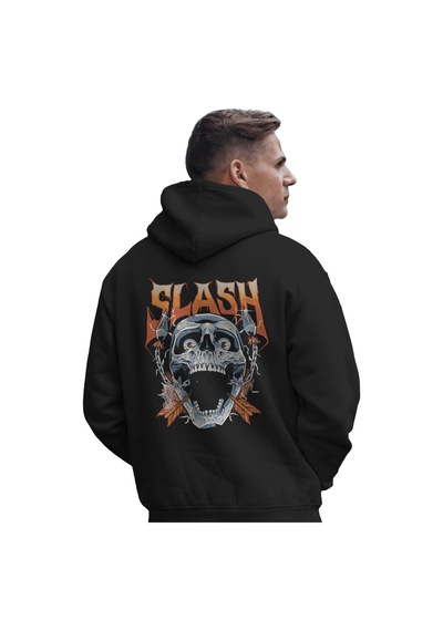 Sevbano Guns N' Roses Slash Rock Metal Müzik Grubu Baskılı Unisex Oversiz Siyah