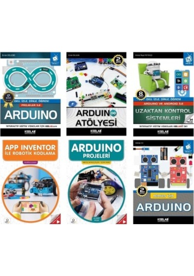 Arduino Programlama Eğitim Seti - 6 Kitap Takım- Kodlab