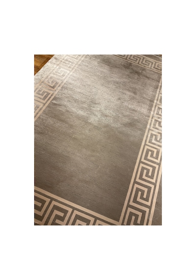 Monet Mt26a Koyu Gri Krem Halı