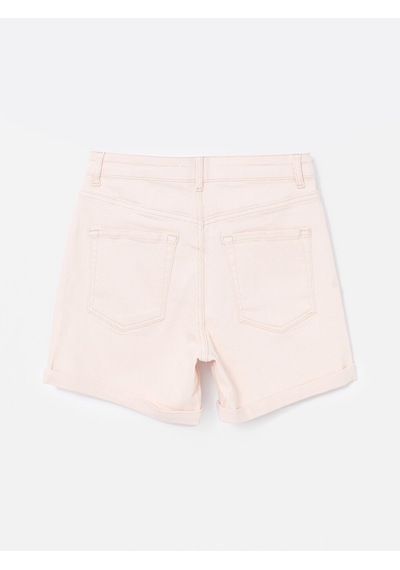 Lcw Jeans Pembe Mom Fit Kadın Jean Şort
