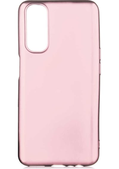 Kilifone - Realme Uyumlu 7 - Kılıf Mat Renkli Esnek Premier Silikon Kapak - Rose Gold