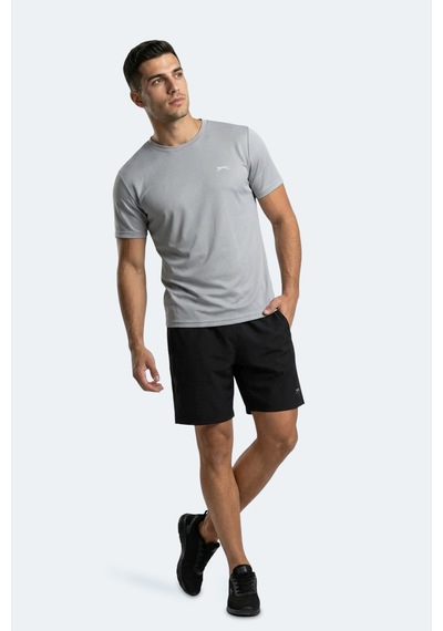 Slazenger Haunted I Erkek Gri Tişört