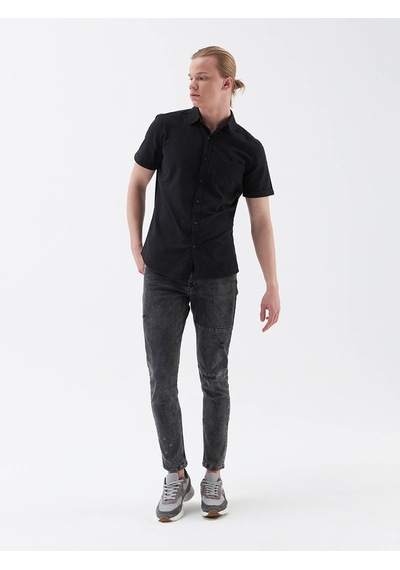 Loft Regular Fit Siyah Erkek Gömlek Lf2024492 Siyah