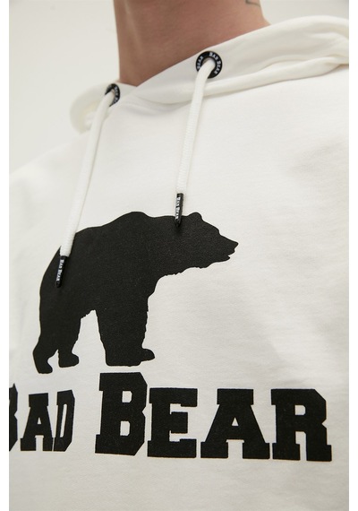 Bad Bear Erkek Sweatshirt Practice Sleeveless Hoodie-21644 Beyaz