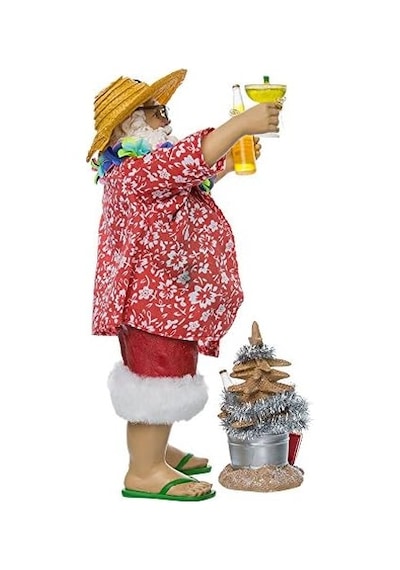 Kurt Adler Fabriche&apos Beach Noel Baba, 25 Cm, 2 Parça Set
