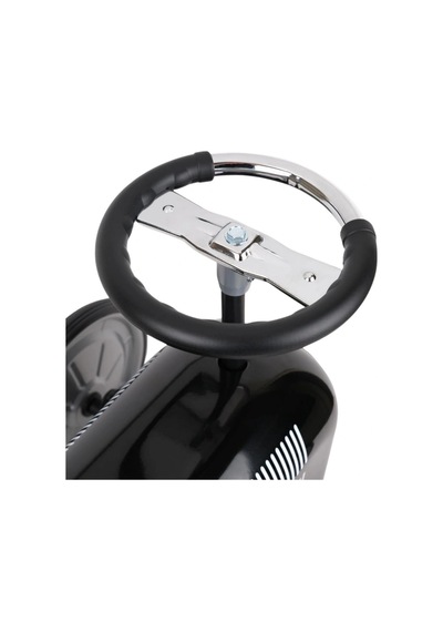 Metal Gövdeli Siyah Vintage Klasik Araba Çocuk Sürüş Oyuncağı Pedalsız Minik Araba Çok Renkli