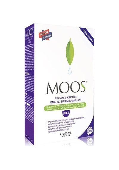 Moos Argan Kaktüs Onarıcı Bakım Şampuanı 200ml
