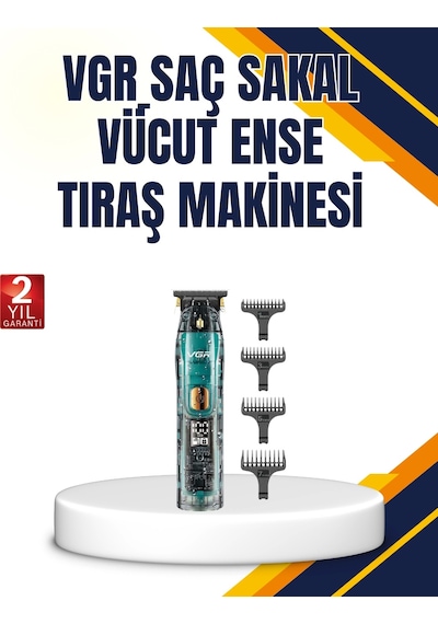 Vgr V-695 Profesyonel Tıraş Makinesi Seramik Bıçaklı Turbo Güçlü Motor