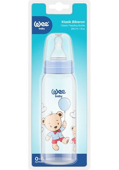 Wee Baby Klasik PP Biberon 250 ml Mavi 0 -6 Ay