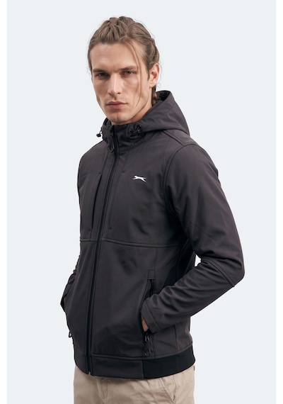 Slazenger Centra Erkek İçi Polarlı Rüzgar Ve Su Geçirmez Softshell Siyah Mont & Kaban Slazenger Centra Erkek İçi Polarlı Rüzgar Ve Su Geçirmez Softshell Siyah Mont & Kaban
