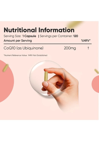 Coq10 Coenzyme Q10 200 Mg 120 Capsules 4 Aylık