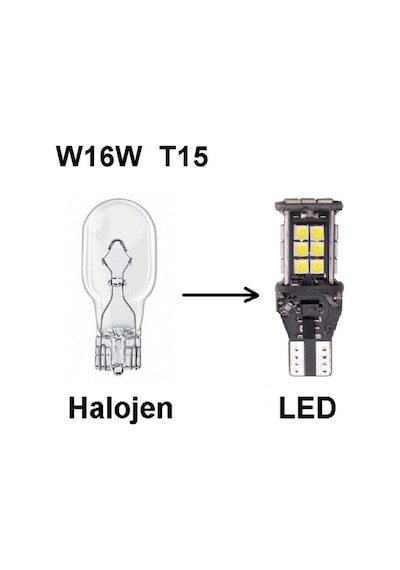 Fıat Doblo 4 Led Geri Vites Ampulü W16w T15