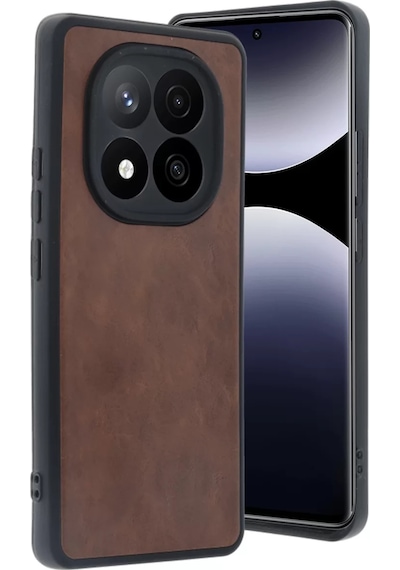 Newface Xiaomi Redmi Note 14 Pro 5g Kılıf Aras Deri Kapak - Taba
