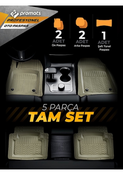 Ford Cargo Uyumlu Universal Paspas 3d Profesyonel Bej -
