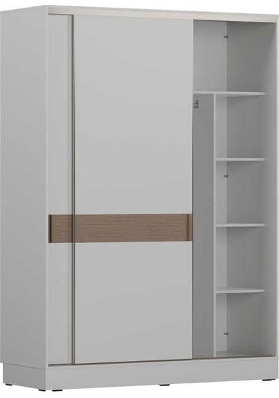 Milano Sürgülü Gardırop - Vizon/zebra 160x223x60 Cm