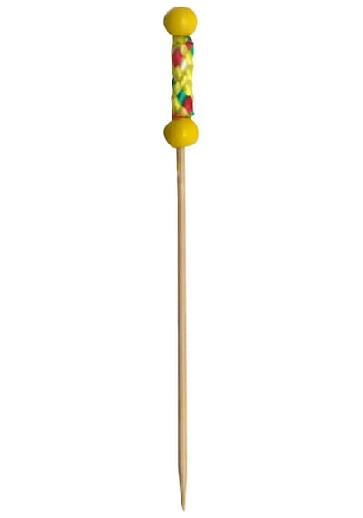 Bambu Kürdan Sarı Desenli 100 x 10 CM