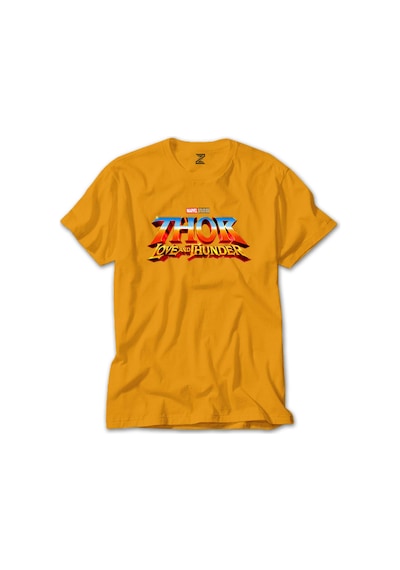 Thor Love And Thunder Logo Sarı Tişört Sarı