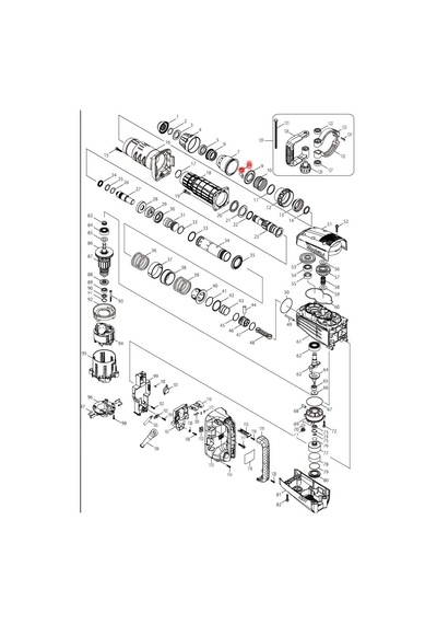 Makita HM1214C Uç Kitleme Ürün Kodu 310279-8