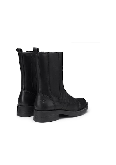 Çizme Kadın Oxw002900 Oxs Frank 0029 Mıd W Leather Black Siyah