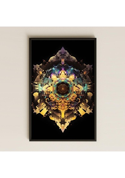 Uv Baskılı Mandala Pvc Tablo - Kozmik Simetri
