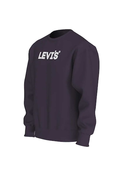 Levi's Erkek Minimalist Sweatshirt - Günlük Kullanım İçin Mükemmel Mor