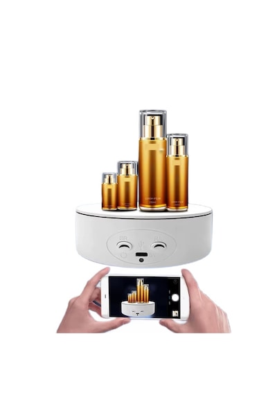 Schulzz 13 Cm Panorami V2 Mini Ai Stant 360 Dönen Çekim Ve  Ürün Sunum Standı 4 Kg Kapasiteli Beyaz 13cm